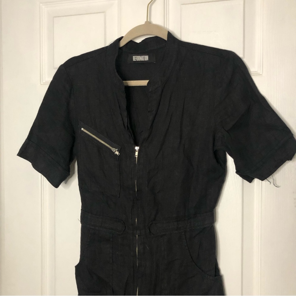 Reformation Flawed Linen Zip Jumpsuit - Picture 4 of 15